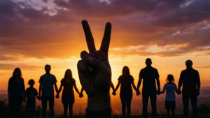 Sunset Peace Unity