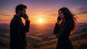 Sunset Phone Call