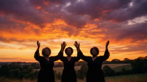 Sunset Praise Silhouette