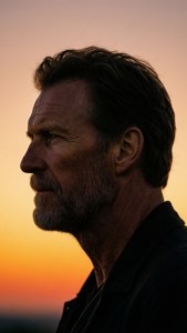 Sunset Profile Silhouette