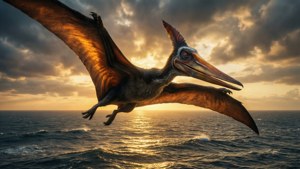 Sunset Pteranodon Flight