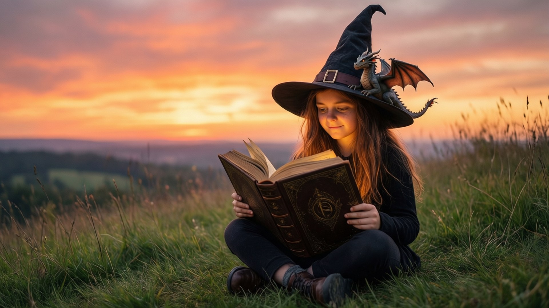 Sunset Reader by Wallpapers.art Studio