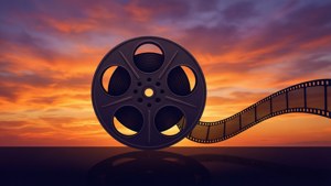Sunset Reel Silhouette