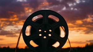 Sunset Reel Silhouette