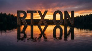 Sunset Reflection RTX On
