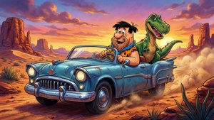 Sunset Ride with Dino