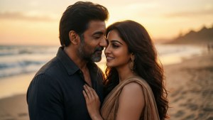 Sunset Romance Couple