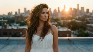 Sunset Rooftop Contemplation