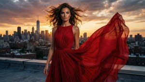 Sunset Rooftop Elegance