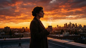 Sunset Rooftop Queen