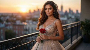 Sunset Rose Romance