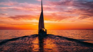 Sunset Sailboat Silhouette
