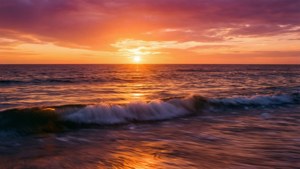 Sunset Seascape Long Exposure