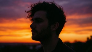 Sunset Septum Silhouette