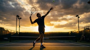 Sunset Serve Silhouette