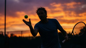 Sunset Serve Silhouette