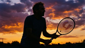 Sunset Serve Silhouette