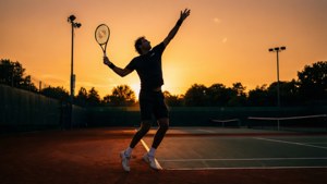 Sunset Serve Silhouette