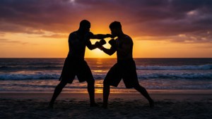 Sunset Shadow Boxing