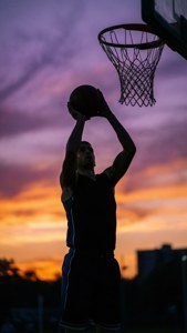 Sunset Shooter Silhouette