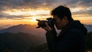 Sunset Shooter Silhouette