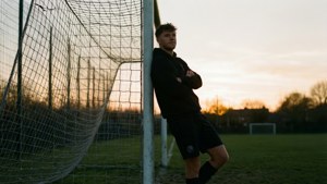Sunset Silhouette at Goal