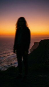 Sunset Silhouette Blur