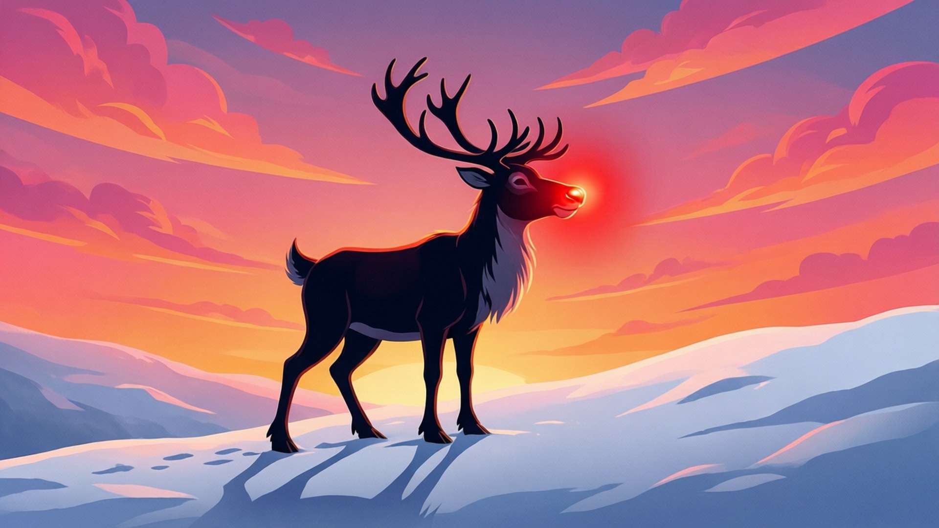 Sunset Silhouette by Wallpapers.art Studio
