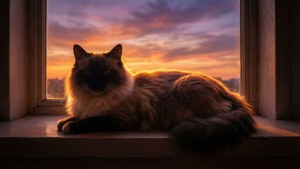 Sunset Silhouette Calm