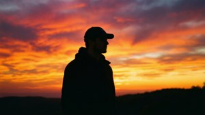 Sunset Silhouette Cap