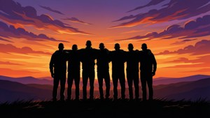 Sunset Silhouette Crew