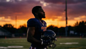 Sunset Silhouette Field