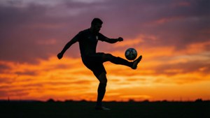 Sunset Silhouette Kick