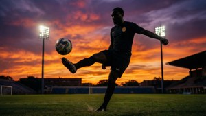 Sunset Silhouette Kick