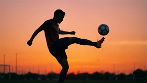 Sunset Silhouette Kick
