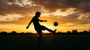 Sunset Silhouette Kick