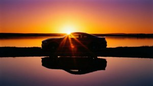 Sunset Silhouette Lake