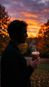 Sunset Silhouette Latte