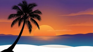 Sunset Silhouette Minimalist