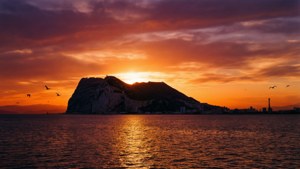 Sunset Silhouette of the Rock