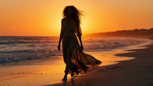 Sunset Silhouette Stroll