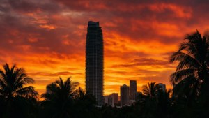 Sunset Silhouette Tower