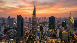 Sunset Skyline Panorama