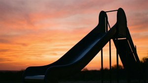 Sunset Slide Silhouette