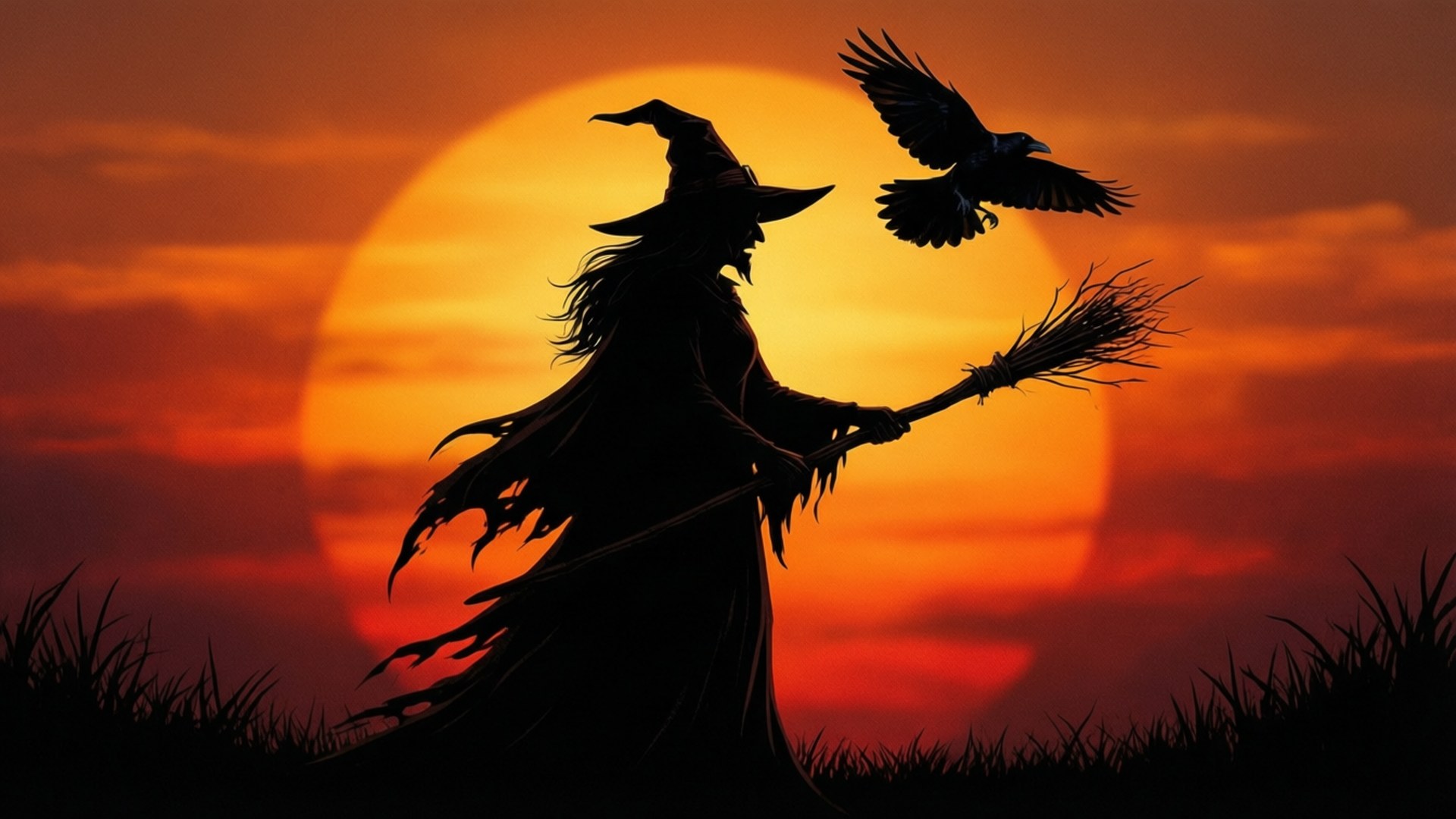 Sunset Sorcery by Wallpapers.art Studio
