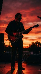 Sunset Stage Silhouette