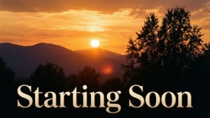 Sunset Starting Soon