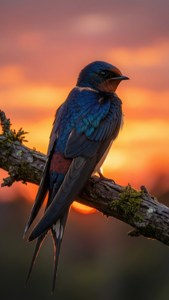 Sunset Swallow Perch