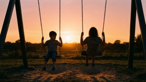 Sunset Swing Silhouettes
