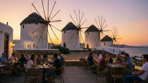 Sunset Terrace Windmills